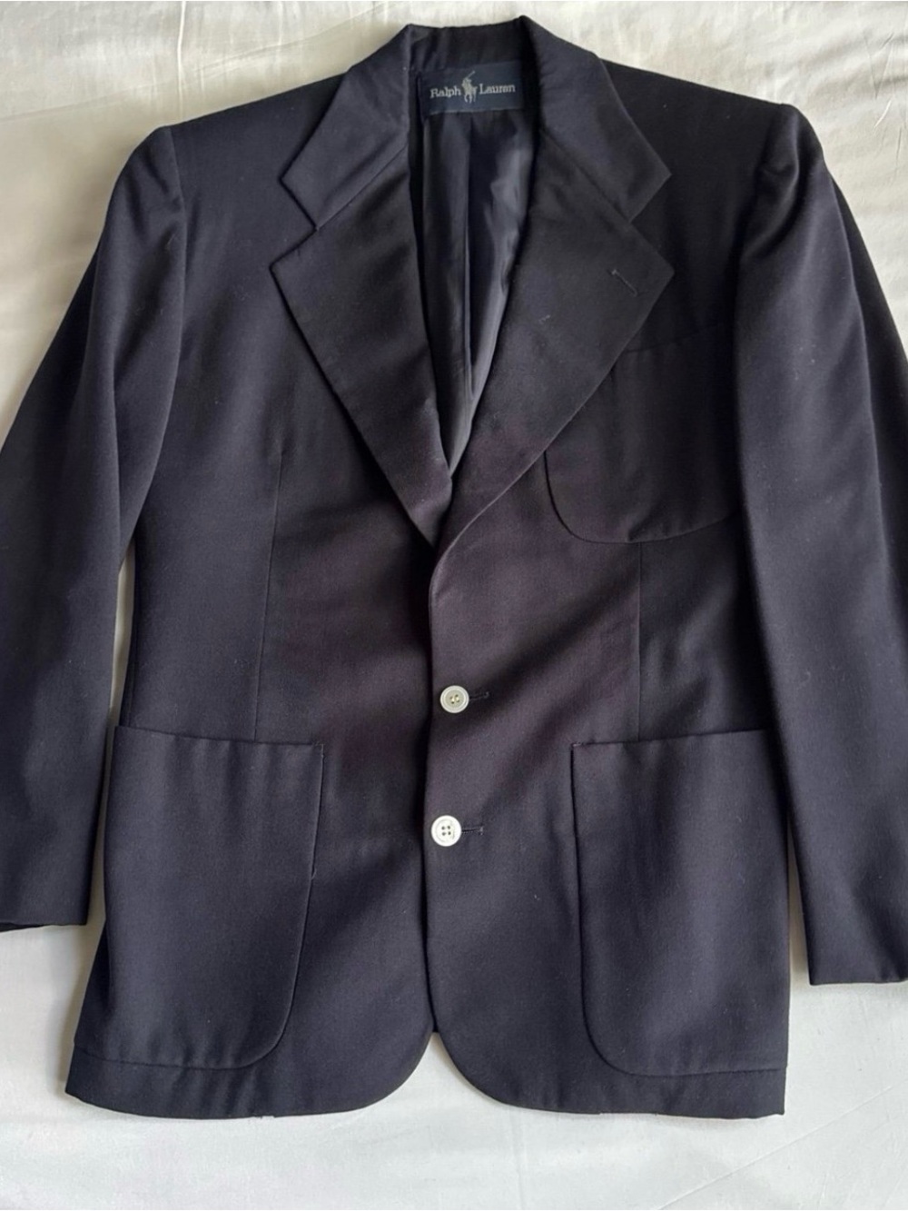 Ralph Lauren Dark Navy Wool Blazer